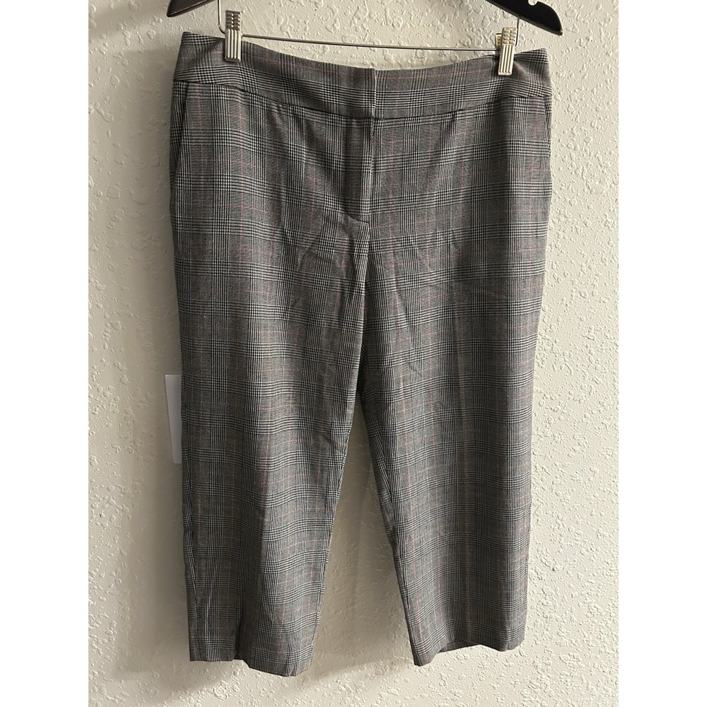 12 P Liz Claiborne New York plaid Capri #394*12